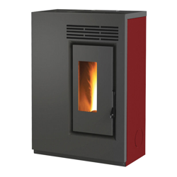 Stufa a pellet "GE 60" 6 kW, Slim 25 cm - colore rosso características