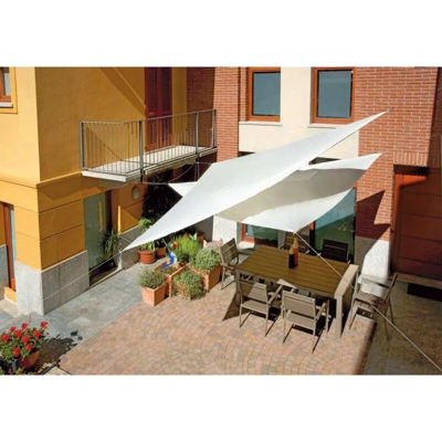 Vela ombreggiante 3,6mt x 3,6mt triangolare telo ombra in poliestere 180gr - VE11 Tomaino