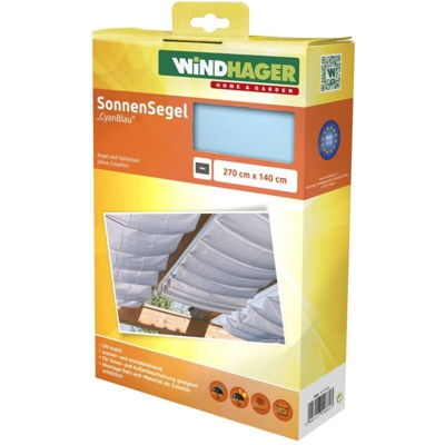 10881 Tenda solare per cavo tendeur 270 x 140 cm, blu ciano - Windhager