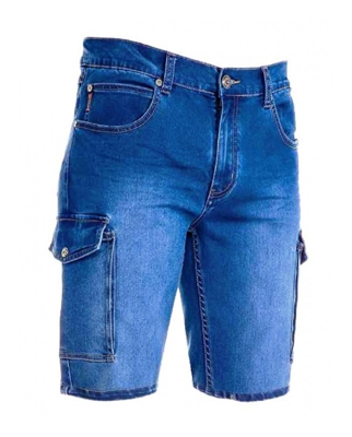 Bermuda Payper Jeep Jeans Elasticizzato con Tasche LateralI tg.46 LIGHT BLU