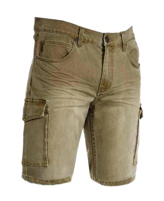 Bermuda Payper Jeep Jeans Elasticizzato con Tasche LateralI tg.58/60 KAKI