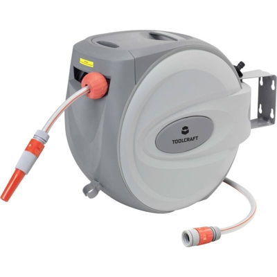 TOOLCRAFT TO-6899430 12.7 mm 1/2 pollici 1 pz. Avvolgitubo automatico da giardino