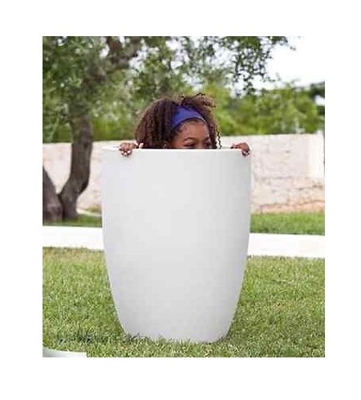 Vaso mod. Porto Badisco h 40 - Antracite - Linea Vasar by Telcom