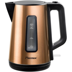 Bestron Bollitore Elettrico Cordless Copper Collection AWK1000CO 1,7 L - Marrone en oferta