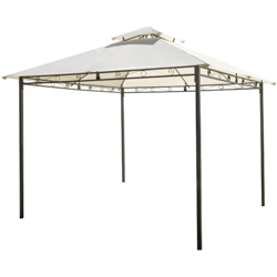 Gazebo 3x3 quadrato in ferro telo 180gr Ecrù - GAZ 365 - Greenwood precio