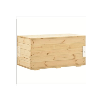CASSAPANCA BAULE PANCA IN LEGNO DI PINO VERNICIABILE NATURALE 100X40X43 cm 415 V