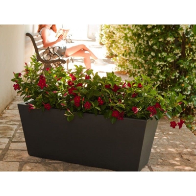 Fioriera Mod. Cervinia da cm 80 - Col. Antracite - Linea Vasar by Telcom