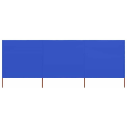 vidaXL Paravento a 3 Pannelli in Tessuto 400x120 cm Azzurro - Blu características