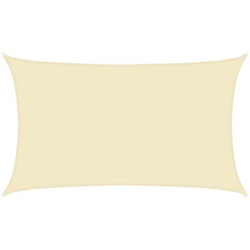 vidaXL Vela Parasole 160 g/m² Crema 5x8 m in HDPE - crema precio