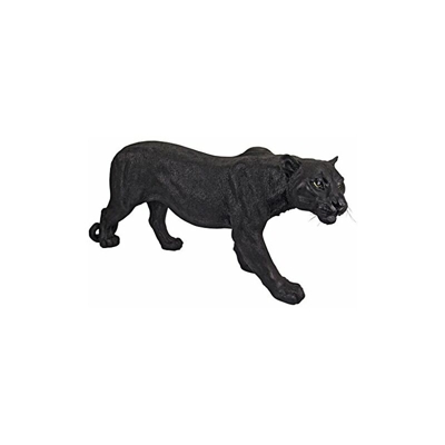JQ4019 predatore in ombra o la pantera statua nera - Design Toscano