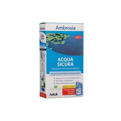 Askoll Ambrosia Acqua Sicura 250 Ml, Rende l'acqua di rubinetto sicura per i pesci