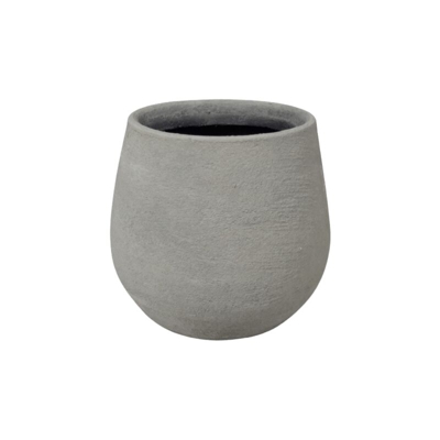 Vaso Caspo Erika da Interno - cm 22 x h 20 x Ø 15 - Grigio Antico