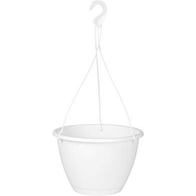 Vaso da appendere Algarve Basket - cm 25 x 17 h - Bianco - Artevasi
