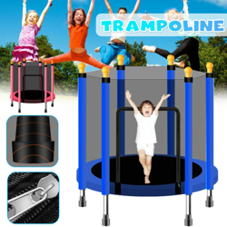 140cm Baby Kids Home Indoor Trampolino Jumping Kids Fitness Esercizio con letto con protezione in rete Letto da esterno en oferta