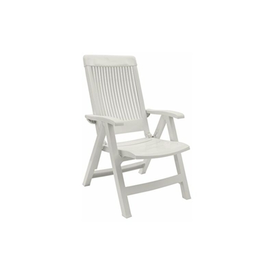 Figi 3 Poltrona multiposizione, Bianco, 67 x 62 x 107 cm - Grosfillex
