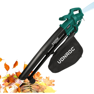 VONROC Soffiatore, aspiratore, trituratore 3300W-3 in 1: soffiatore, aspiratore e trituratore