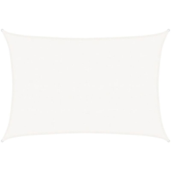 vidaXL Vela Parasole 160 g/m² Bianca 5x7 m in HDPE - Bianco en oferta