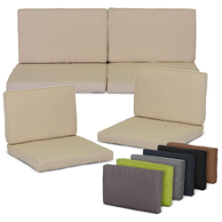 Cuscino Cuscino Cuscino Ricambio per Gruppi di Monaco Set Sostituzione Impermeabile Set con 8 Lounge, Spessore 5 cm, Beige Chiaro - BEO en oferta