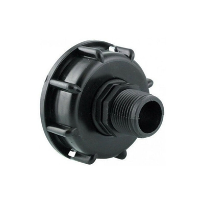 Attacco in pvc S60x6 filettato 3/4 (20/27) per cubo ibc da 1000 litri