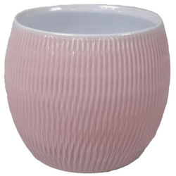 Vaso Caspo Plissee - diam 12 x h 13 cm - Rosa en oferta