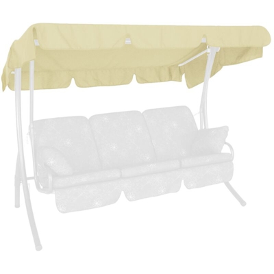 Tetto del dondolo 210 x 145 cm, qualità Swingtex, colore avorio - Angerer