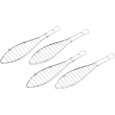 tepro Garten 4er Set 8521 Graticola per pesce Argento