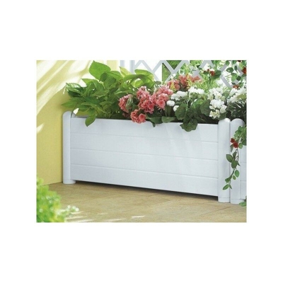 Fioriera 80 Lt Bianco Fondo Drenante