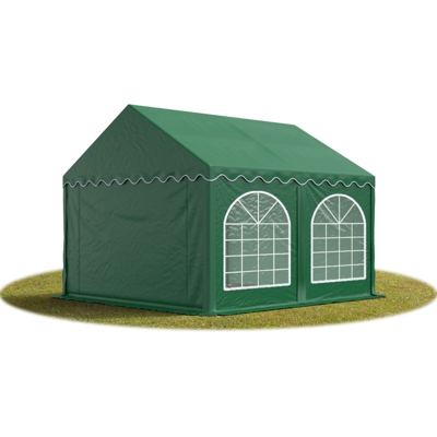 3x4 mTendone per feste PREMIUM PVC verde scuro 100% impermeabile Gazebo da giardino Tendone da esterno Tenda party