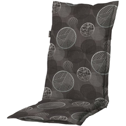 Madison Cuscino per Sedia a Schienale Alto Circle 123x50 cm Grigio - Grigio precio