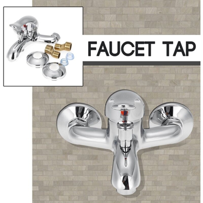 Miscelatore per acqua in acciaio inossidabile Triplet Bagno Vasca da bagno Doccia Lavabo Rubinetto