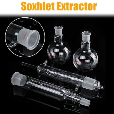 Condensatore del tubo della boccetta della vetreria da laboratorio dell'estrattore di Soxhlet di vetro borosilicato da 500 ml
