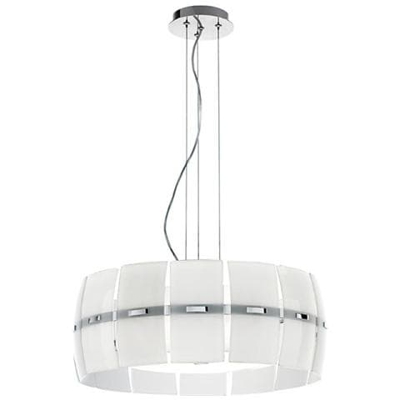 Sospensione in vetro bianco