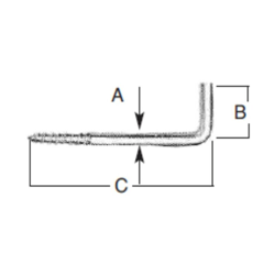20 CANCANETTI PER BACCHETTE TENDE 2,3x10x25MM IN FERRO ZINCATO - Oreca características
