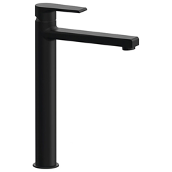 MISCELATORE MONOCOMANDO LAVABO ALTO LINEA ARTIC Nero Opaco precio
