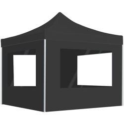 YOUTHUP Gazebo Pieghevole con Pareti Alluminio 2x2 m Antracite - Antracite precio