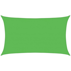 vidaXL Vela Parasole 160 g/m² Verde Chiaro 5x8 m in HDPE - Verde en oferta