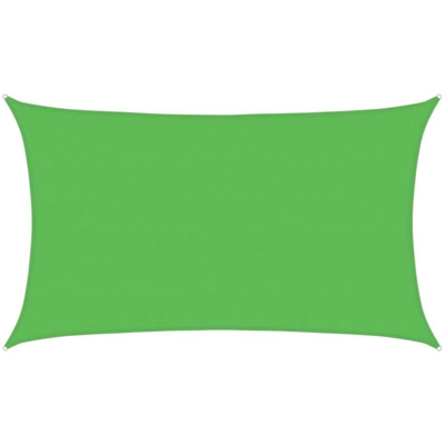 vidaXL Vela Parasole 160 g/m² Verde Chiaro 5x8 m in HDPE - Verde