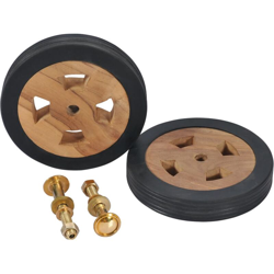 vidaXL Rotelle di Ricambio per Lettini Prendisole 2pz Massello di Teak en oferta