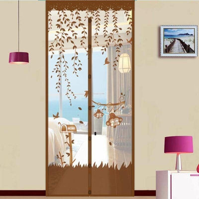 Magnetica Porta Estiva Zanzariera Rete Porta Insetto Zanzariera Zanzariera Marrone Caff¨¨ 90 cm x 210 cm