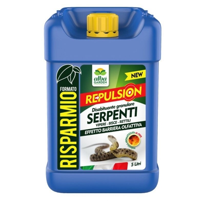 Disabituante repellente barriera serpenti granulare x 5 Lt