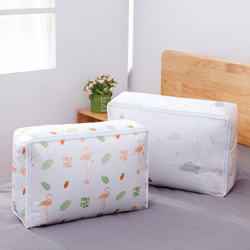 Sacchetto di immagazzinaggio della biancheria da letto impermeabile Copripiumino Cuscino Cerniera Organizzatore di vestiti Flamingo {57 * 40 * 22} características