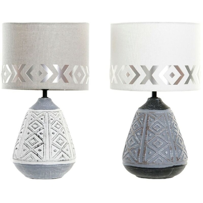 Lampada da Tavolo Poliestere Gres (2 pcs) (22 x 22 x 39 cm) - Dkd Home Decor