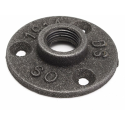 1/2 "Raccordi per tubi in ferro con flangia filettata a 3 fori, montaggio a parete en oferta