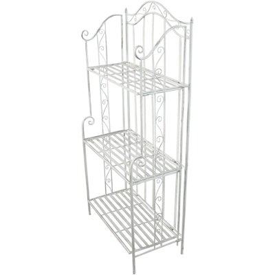 Scaffale 3 Piani In Ferro Per Interno Esterno Ingresso Portico Piscina Giardino Veranda Ristorante Bar Albergo Agriturismo