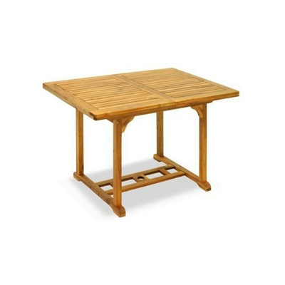 Tavolo rettangolare acacia apertura sincronizzata 120/160X80X74
