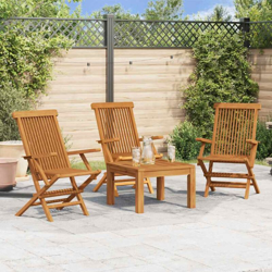 vidaXL Sedie da Giardino 3pz in Legno Massello di Teak características