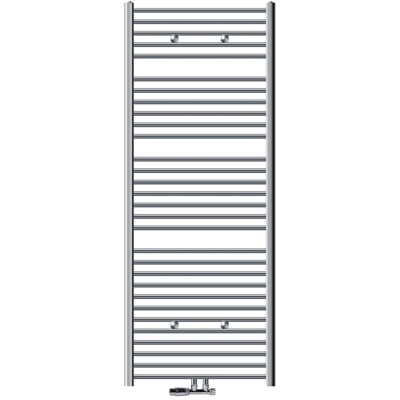 ECD Germany Radiatore da Bagno Radiatore Scaldasalviette Radiatore 750 x 1800 mm Cromato Curvo con Attacco Centrale Radiatore Asciugabiancheria incl.