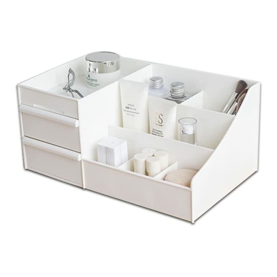 Scatola portaoggetti per cosmetici da tavolo con cassetti, organizer per il trucco, organizer per cassetti