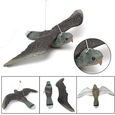 Grande realistico plastica falco esca uccello piccione spaventapasseri spaventapasseri giardino 1pz