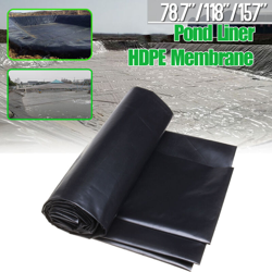 3x3m Fish Pond Liner Giardini Piscine HDPEMembrana Paesaggio rinforzato 3x3m nero 118 pollici (3x3m) precio